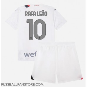AC Milan Rafael Leao #10 Replik Auswärtstrikot Kinder 2023-24 Kurzarm (+ Kurze Hosen)